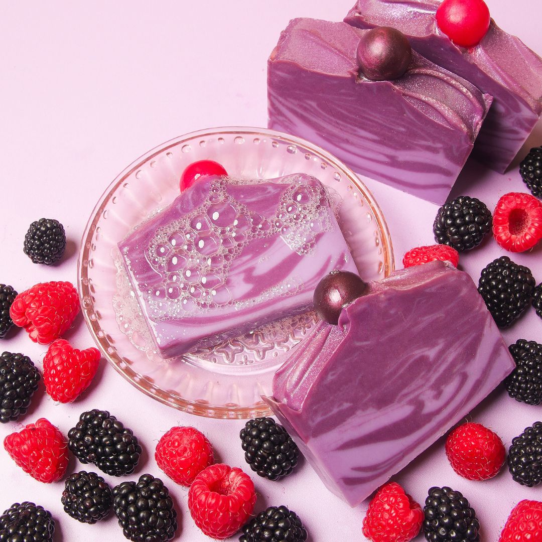 Blackberry Swirl Soap Project image number null