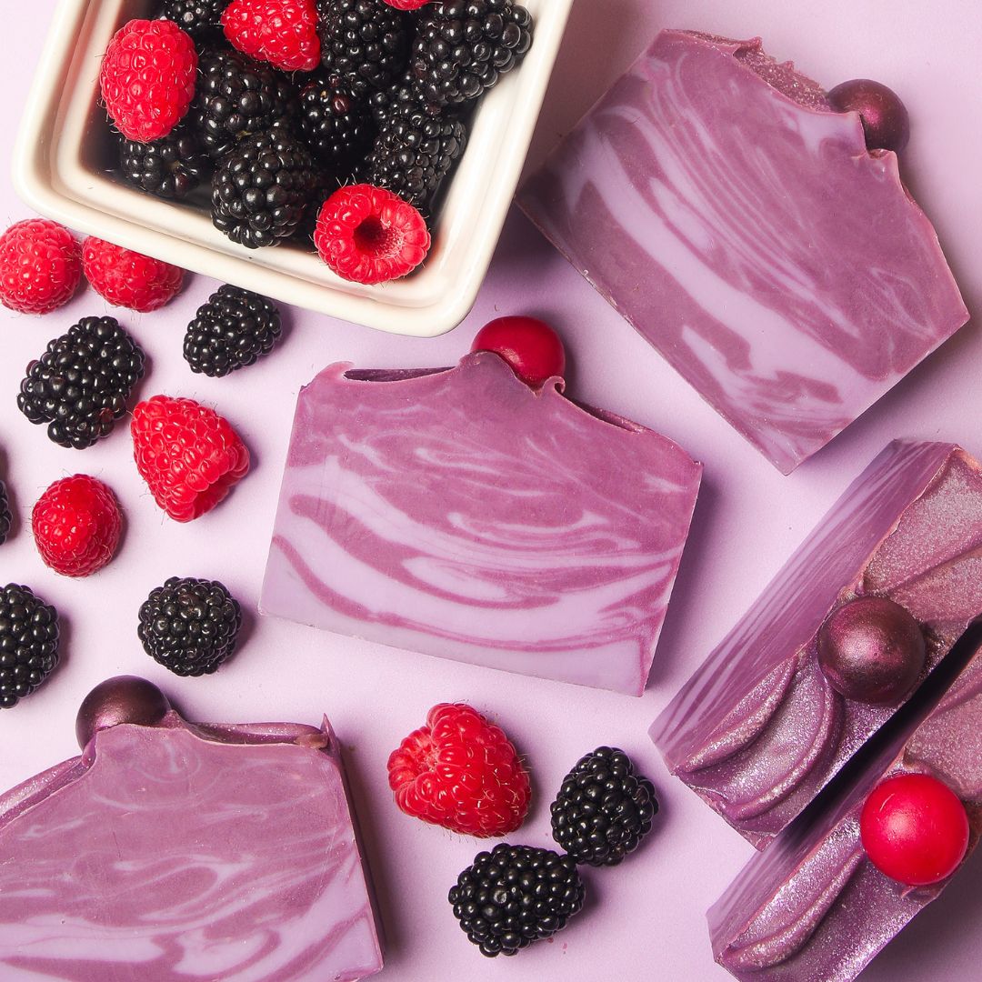 Blackberry Swirl Soap Project image number null