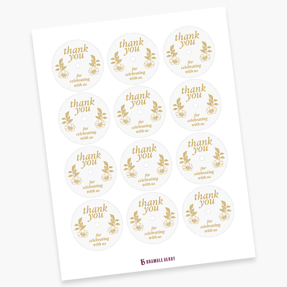 Printable Party Favor Candle Topper image number null