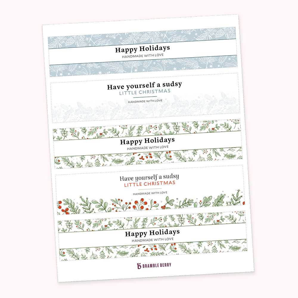 Printable Holiday Soap Bands image number null