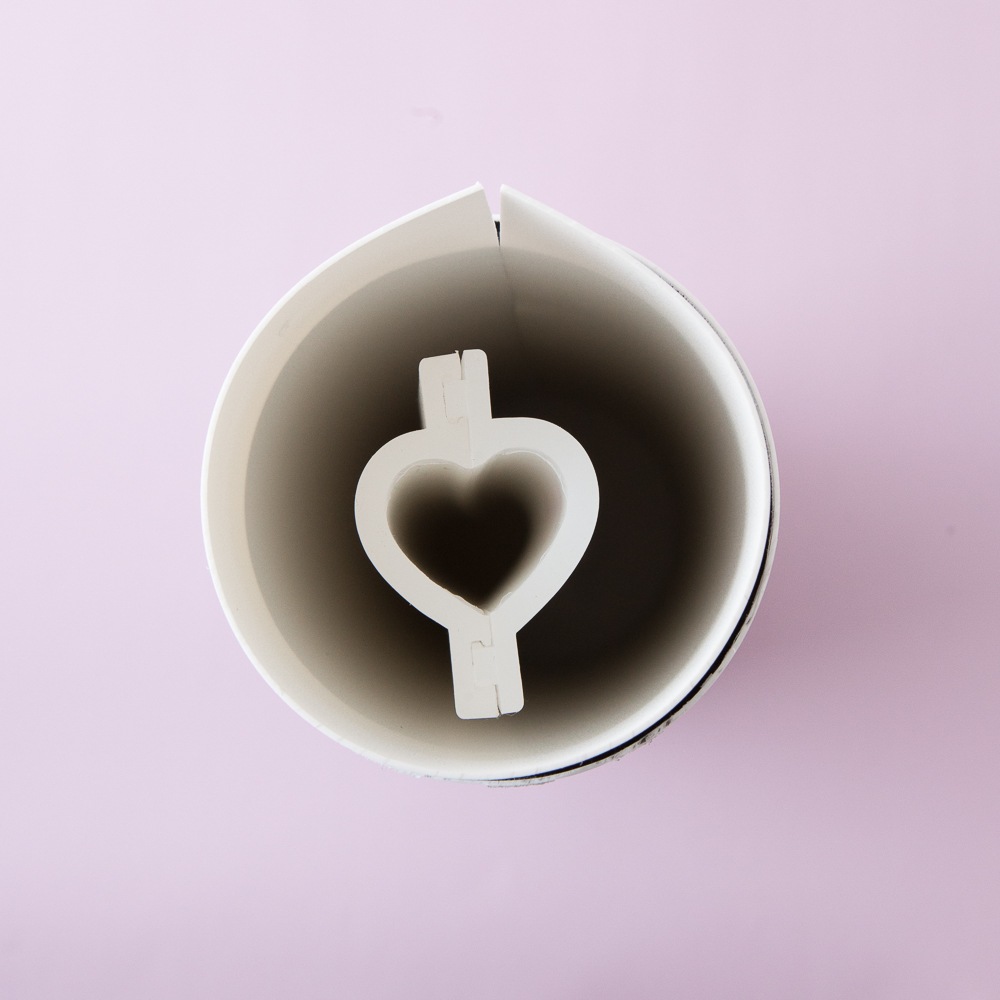 Mini Heart Column Silicone Mold image number null