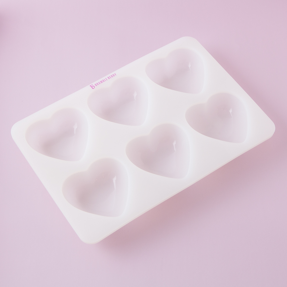 6 Cavity Heart Silicone Mold image number null