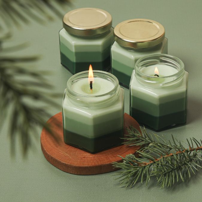 Frosted Fir Layered Candle Project image number null