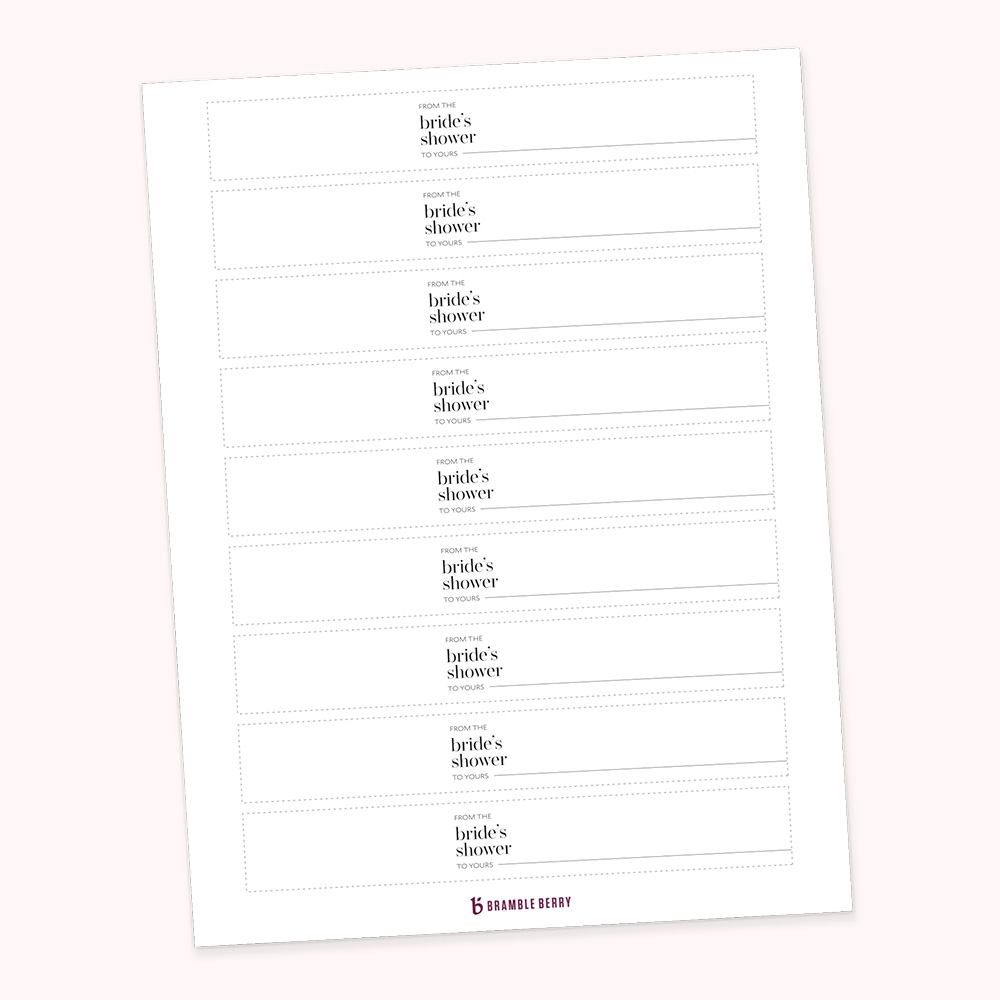 Printable Bridal Shower Soap Bands image number null