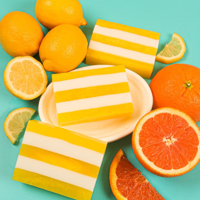 Citrus Stripe Soap Project image number null