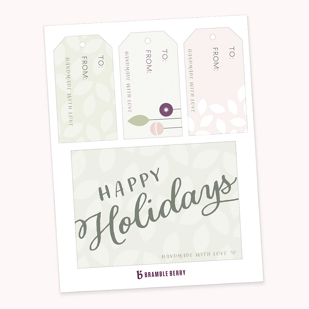 Printable Holiday Tag image number null